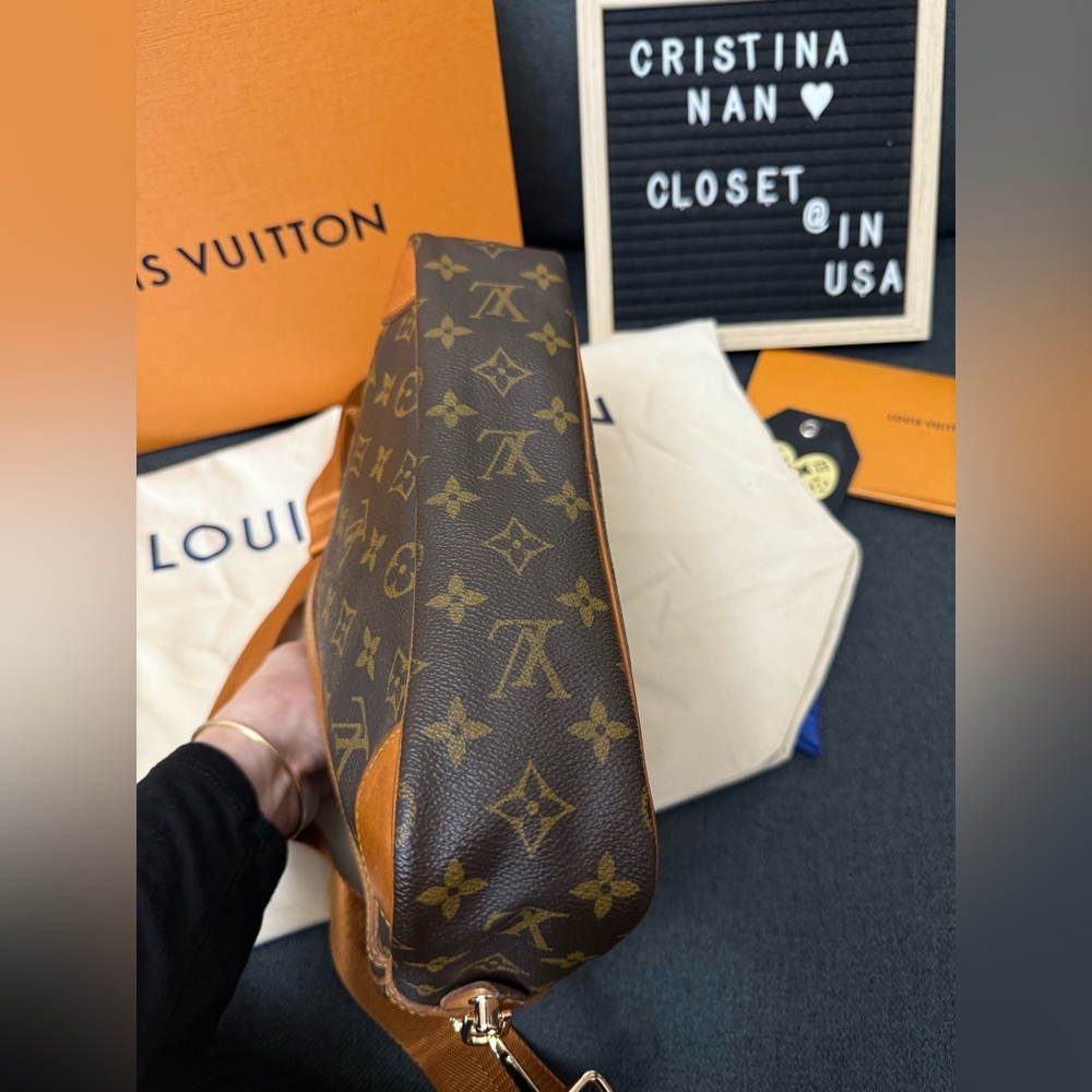 Louis Vuitton Monogram Crossbody Bag in Brown and Tan - Picture 8 of 16